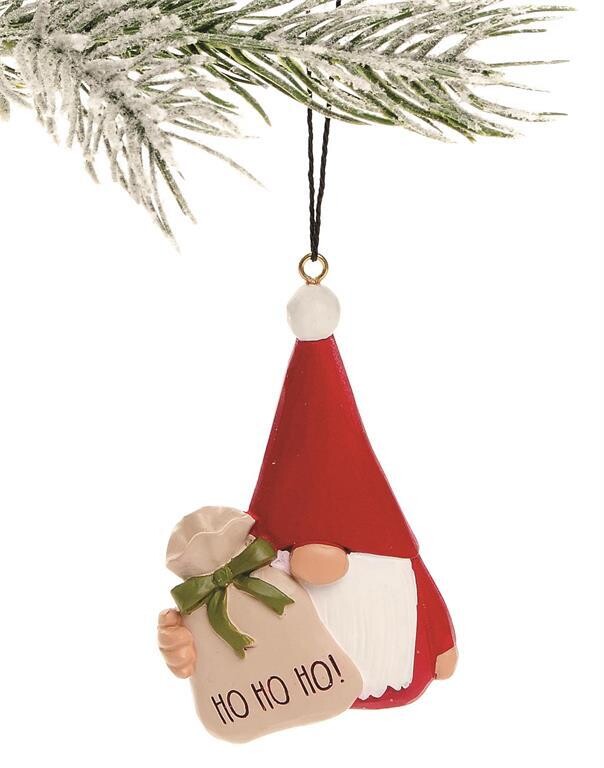 "Ho Ho Ho" Gnome Ornament