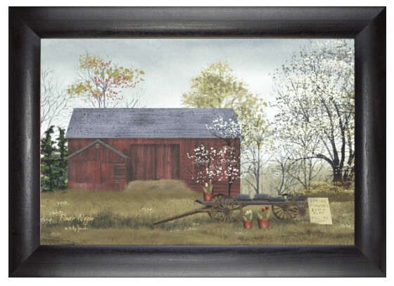 6x9" Framed Print - Flower Wagon