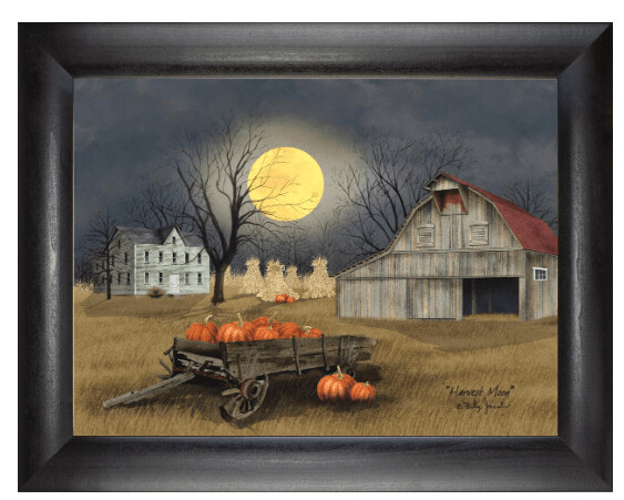 18x24" Framed Print - Harvest Moon