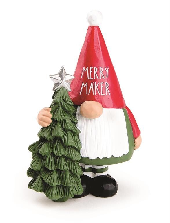 "Merry Maker" Gnome w/ Christmas Tree