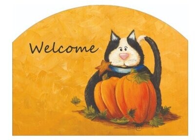 Sm. Slider Slate - Pumpkin Cat