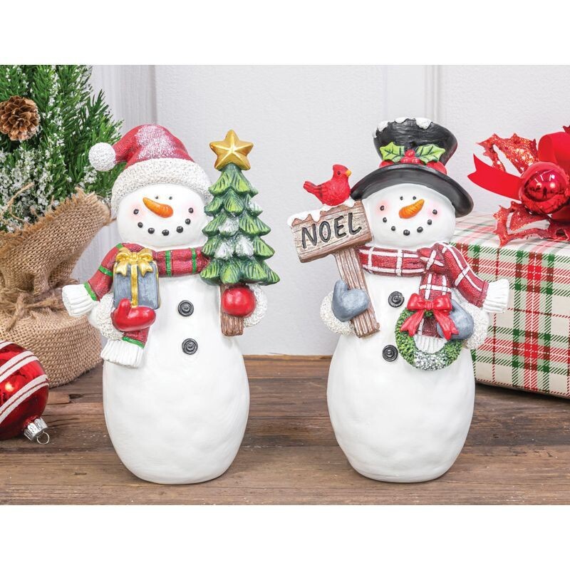Resin Happy Snowman