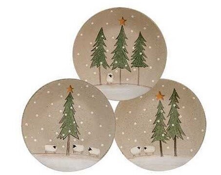 Winter Sheep Plate