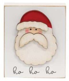 "Ho Ho Ho" Dimensional Santa Block