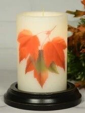 6" Maple Leaves Candle Sleeve