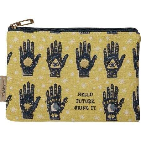 "Hello Future" Zipper Pouch