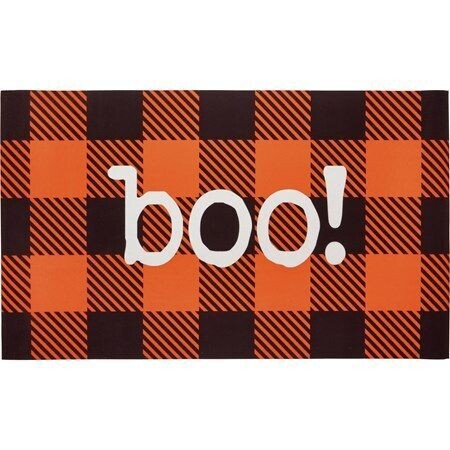 "Boo!" Door Mat