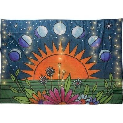 Moon Phases Lighted Tapestry