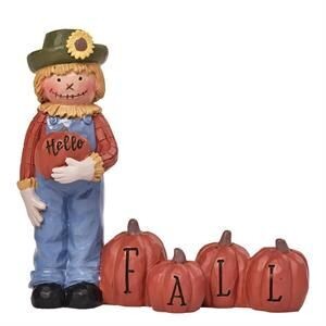 Scarecrow w/ Pumpkins