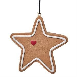 Gingerbread Cookie Star Ornament