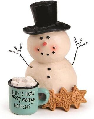 Snowman w/ Cookies & Mug
