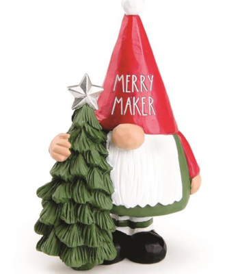 Merry Gnome w/ Christmas Tree