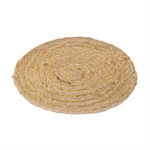 Gold Swirl Jute Candle Coaster