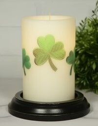 6" Shamrock  Cluster Candle Sleeve