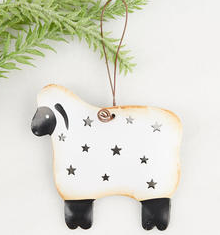 Punched Tin Ornament - Sheep