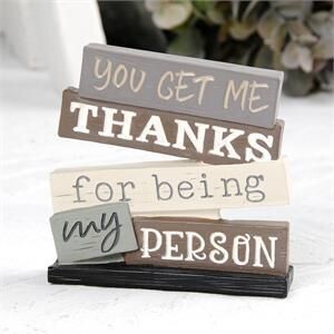 "Thanks for Being my Person" Stack