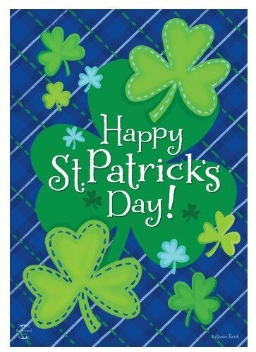 Happy Shamrocks Garden Flag