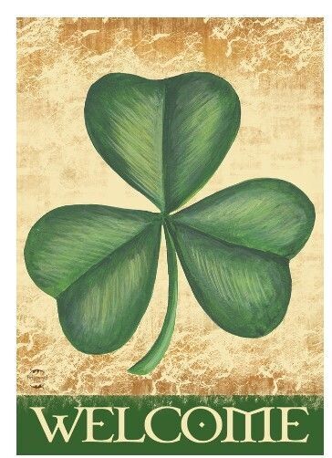 Shamrock Welcome Garden Flag