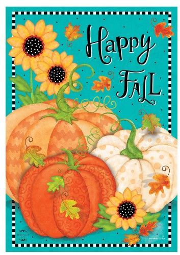 Whimsical Fall Garden Flag