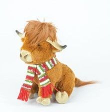 Highland Cow w/ Scarf Plush