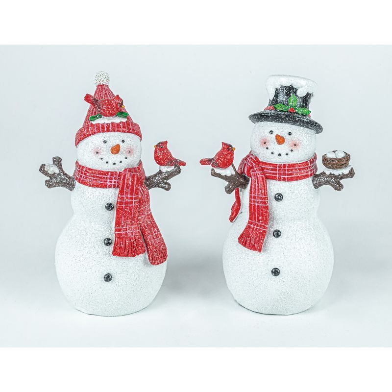 Winter Sparkle Snowman w/ Cardinal