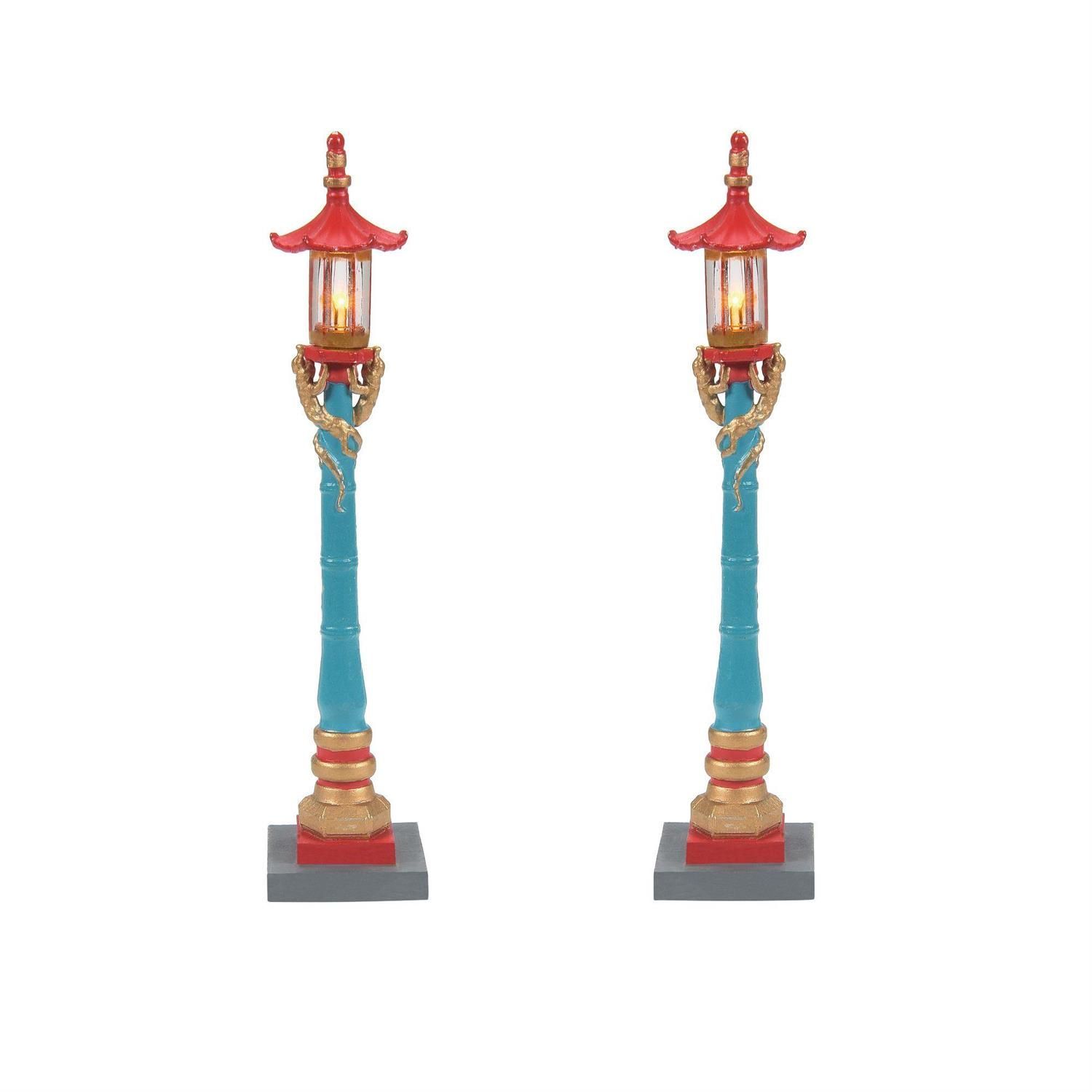 Chinatown Post Lamps (2 pc set)