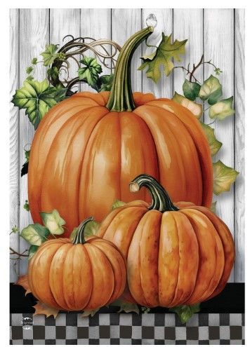 Country Pumpkins House Flag