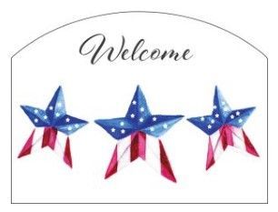 Lg. Slider Slate - Americana Stars
