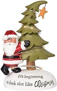 Santa w/ Lighted Tree