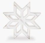 Laser Cut Diamond Snowflake