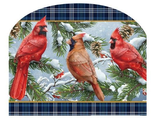 Wintertime Cardinals Art Sign
