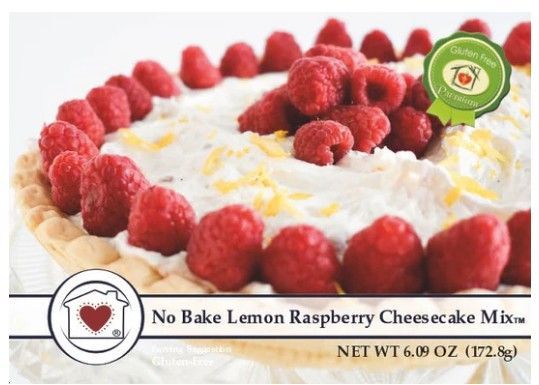 No Bake Lemon Raspberry Cheesecake Mix