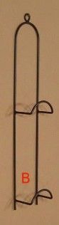 24" Wrought Iron Double Plate Holder