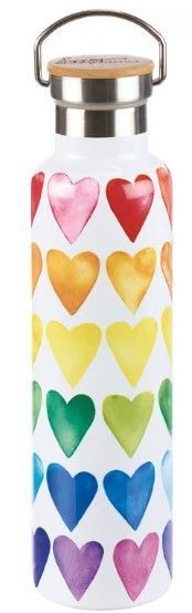 Rainbow Hearts Insulated Bottle
