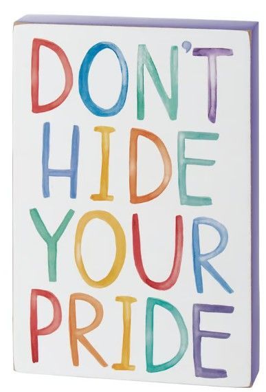 "Don't Hide" Block