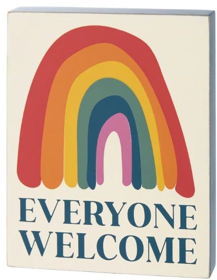 "Everyone Welcome" Block