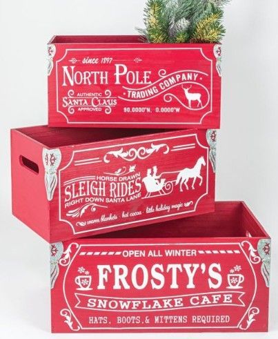 Vintage Christmas Crate