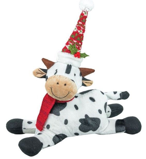 Christmas Cow Plush Lounger