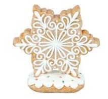 Candied Gingerbread Snowflake