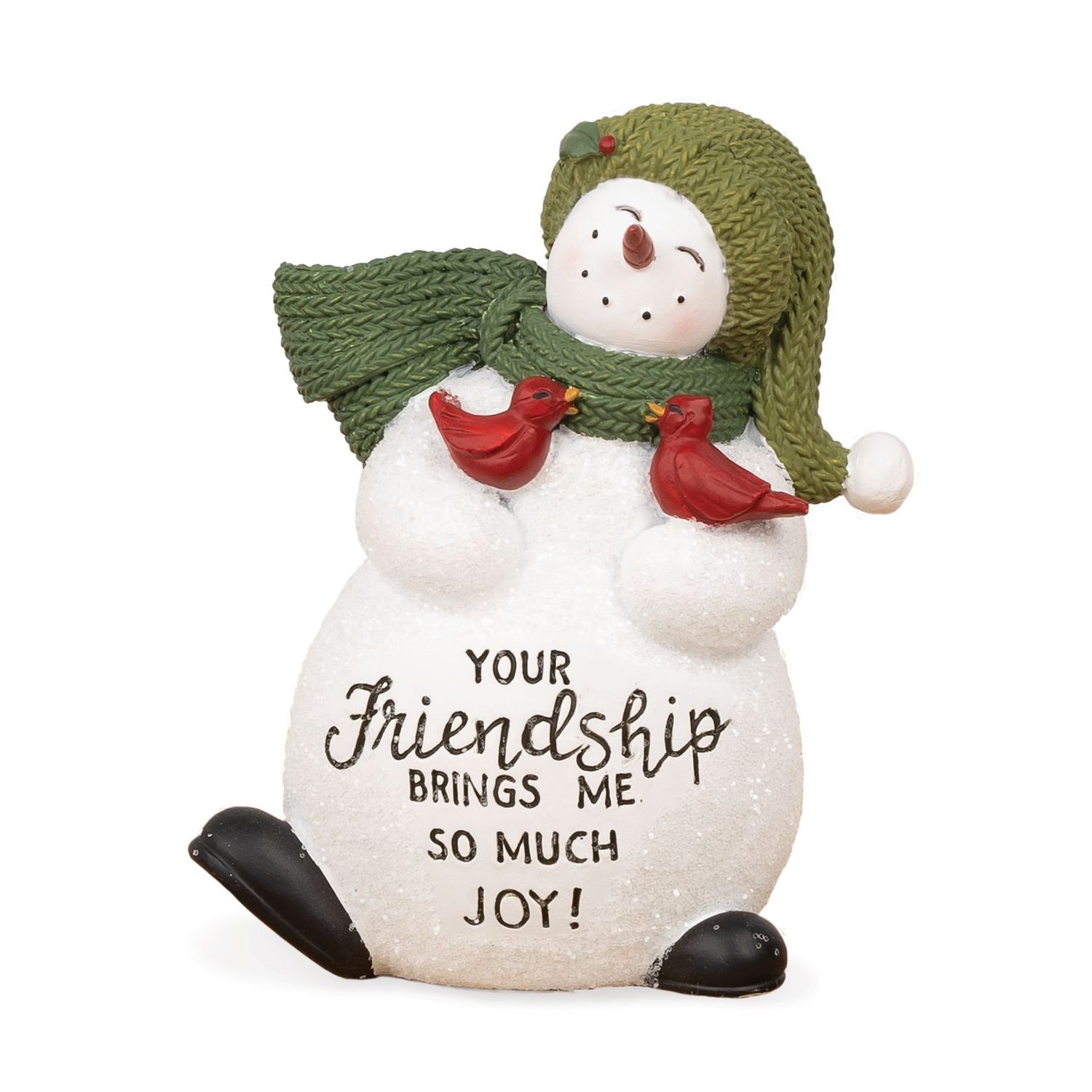 "Friendship" Snowman w/ Cardinals