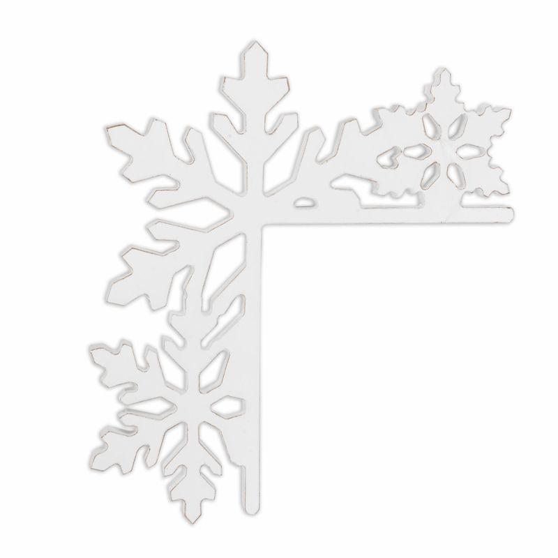 Corner Snowflake Ledge Decor