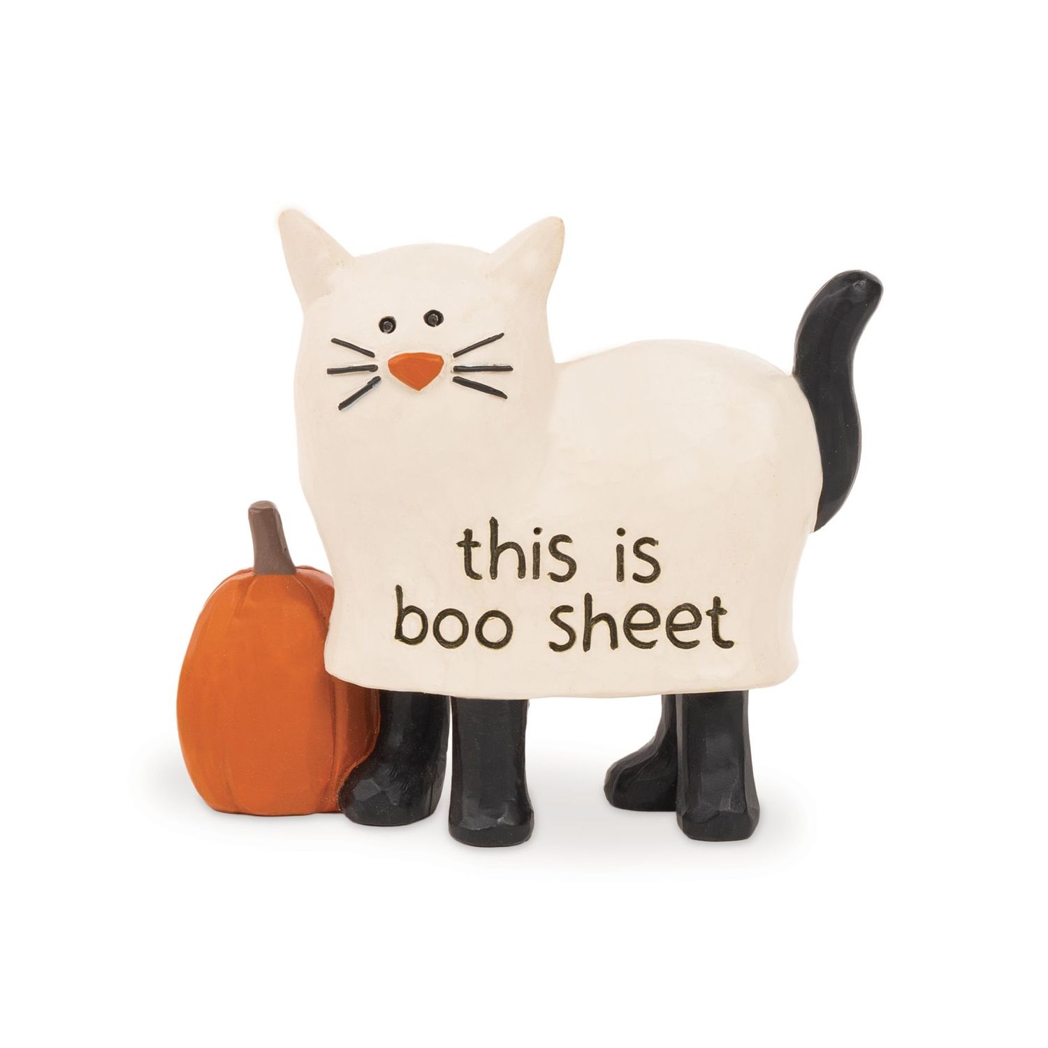 "Boo Sheet" Cat in Ghost Costume