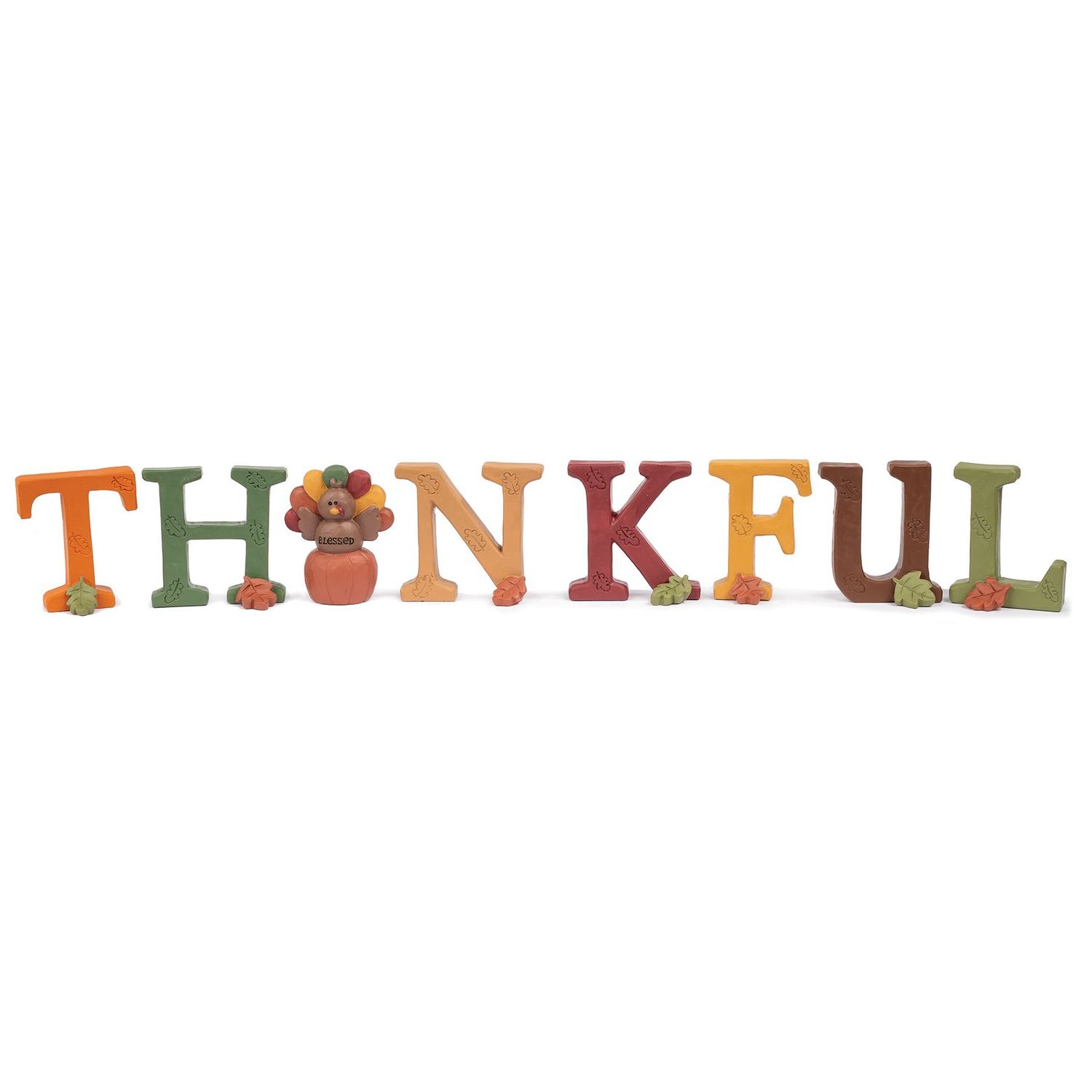 "Thankful" Block Set w/ Turkey (8pcs)