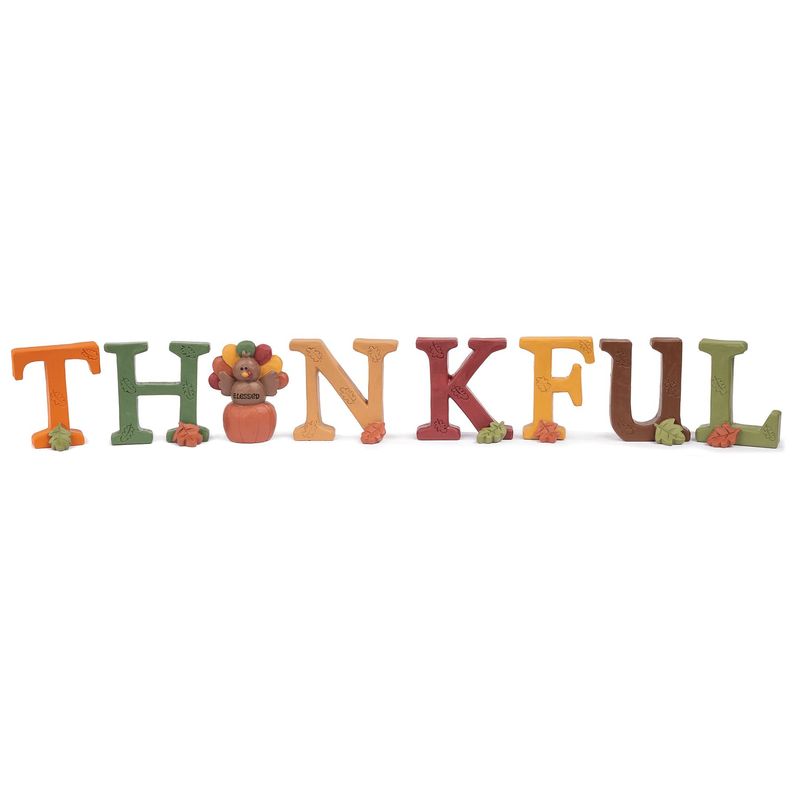 "Thankful" Block Set w/ Turkey (8pcs)