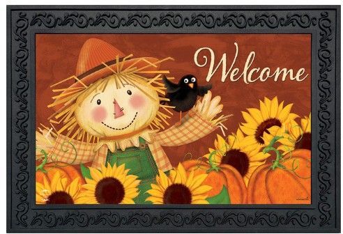 Happy Scarecrow Doormat