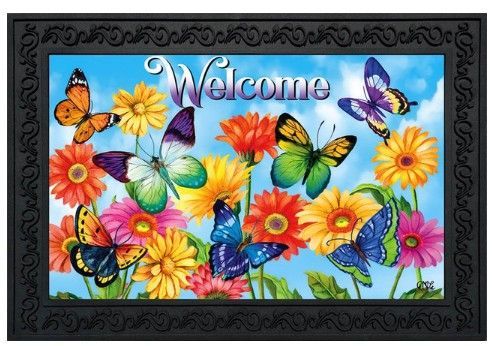 Fluttering Butterflies Doormat