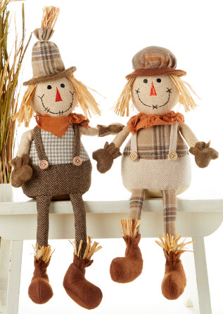 Dangle-Leg Scarecrow Sitter (Pointed hat - Last one)