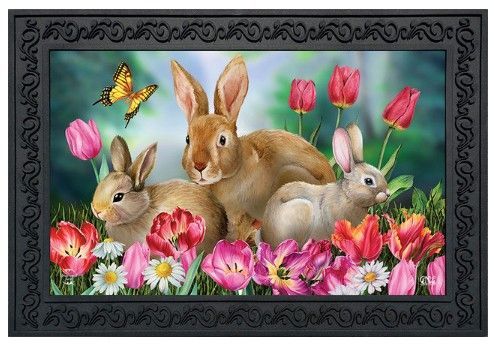 Bunny Family Doormat
