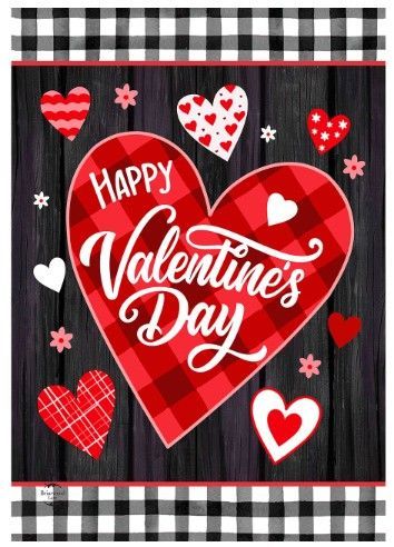 Scattered Hearts Garden Flag