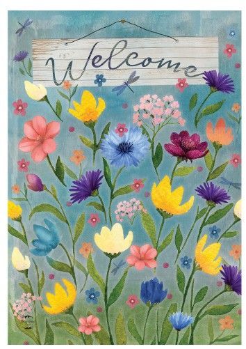 Wildflower Field Garden Flag